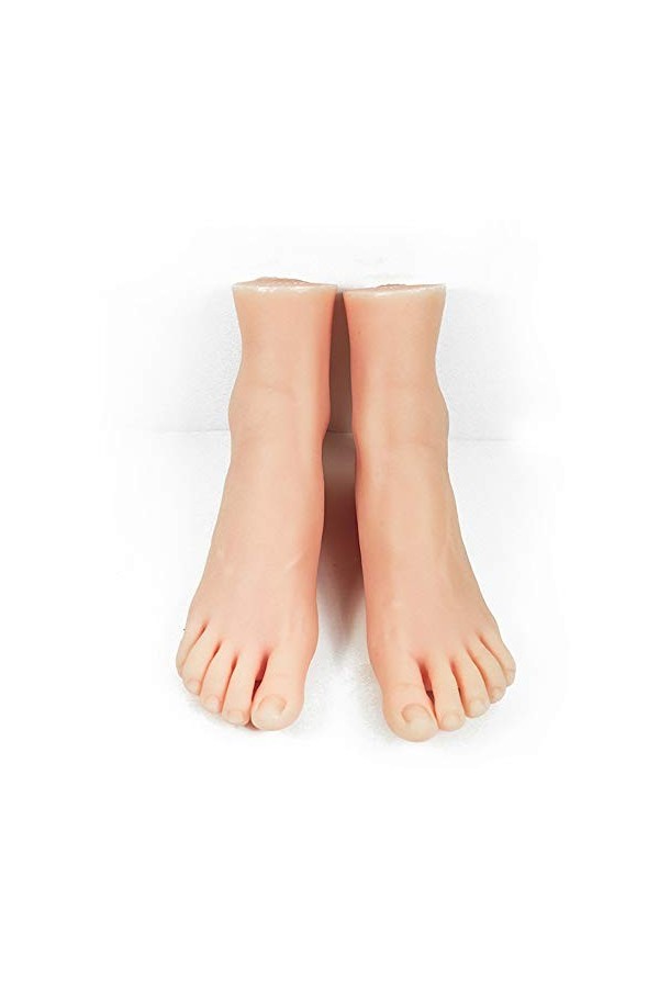 WRQ Pied Fétiches, Mannequin Silicone Jouet Pied Nouvelle Cheville Modèle 36 Filles Pieds Hobby Fußkultur Art Modèle Pied Sim