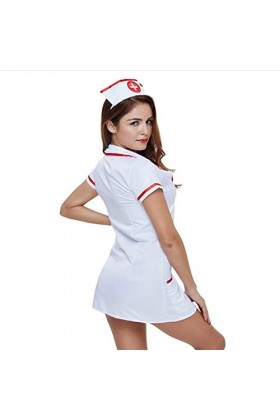 JINZIJINYU Lingerie Sexy Femme Coquine Hot Uniforme Sexy Temptation Sexy Nurse Suit Hôtel Uniforme Infirmière Costume Sexy Bl