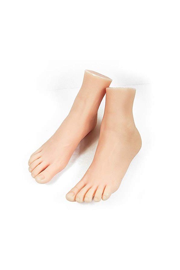 WRQ Pied Fétiches, Mannequin Silicone Jouet Pied Nouvelle Cheville Modèle 36 Filles Pieds Hobby Fußkultur Art Modèle Pied Sim