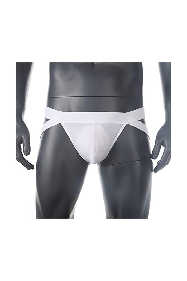 MENGQING Sous-vêtements sexy pour hommes Jockstrap G String Homme Slip Sexy Homens Hommes Culottes String Sous-vêtements G-St