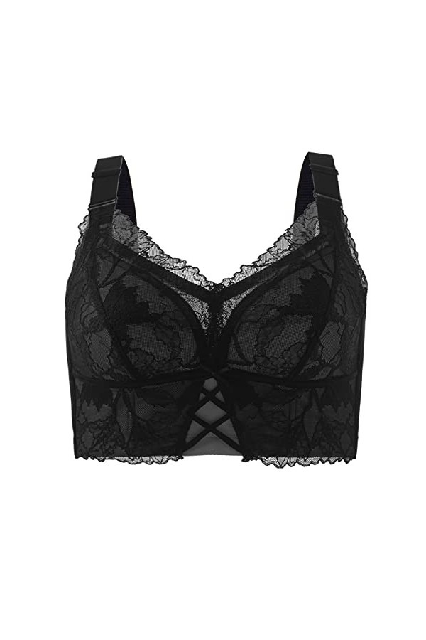 UOWEG sous-vêtement Sexy en Dentelle froncée pour Femmes avec Bretelles de Soutien-Gorge sans Armatures Brassière Post Opér