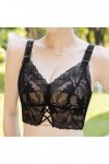 UOWEG sous-vêtement Sexy en Dentelle froncée pour Femmes avec Bretelles de Soutien-Gorge sans Armatures Brassière Post Opér