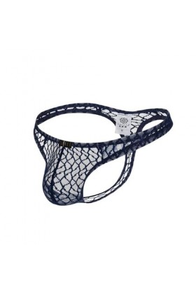 NJUDE Sous-vêtements sexy en maille transparente taille basse string sexy transparent porno lingerie masculine sans couture s