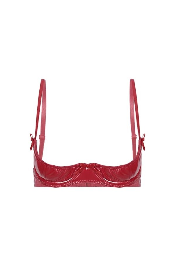 Ensemble Sexy Femme Érotique Soutien-Gorge Transparentsoutien-Gorge Exposé,Noir,XXXL