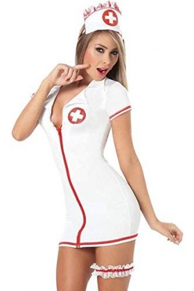 Sumeiwilly Sexy Nurse Dress Costume Femmes Lingerie Naughty Nurse Costume Hem Do Fancy Dress Party Outfit Nurse Play Dressing