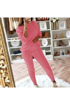 iOoppek Sexy Homewear Combinaison sexy pour femme avec col rond, Rouge pastèque A, 5X-Large