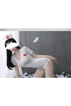 NAVARCH Sexy Woman Outfit Nurse Lingerie Fancy Dress Nurses Costume Sexy Nurse Costumes Naughty Nurse Outfit Fancy Dress Part