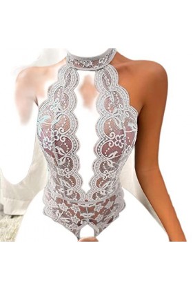 Lingerie Chaude pour Femmes Soutien-Gorge Ensemble Sexy Costume Satin Ruban Dentelle Soutien-Gorge Ouvert Croth Body sans Fil