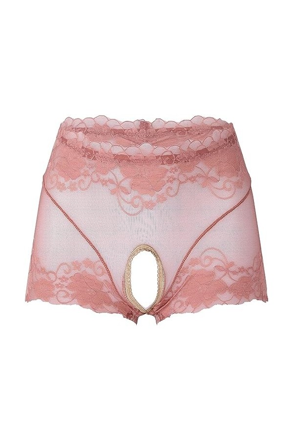 VENEZIANA Culotte for Femme, Maille Transparente à Travers la Culotte de Lingerie Color : Coffee, Size : Medium 