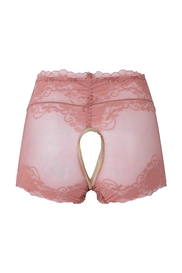 VENEZIANA Culotte for Femme, Maille Transparente à Travers la Culotte de Lingerie Color : Coffee, Size : Medium 