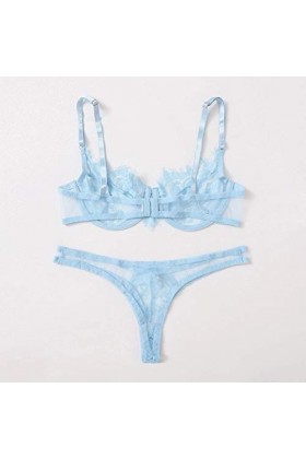 Lingerie Sexy Ensemble Femme Sexy Vêtements De Nuit Dentelle sous-Vetements 2 Pièce Ensemble Soutien Gorge et String Erotique