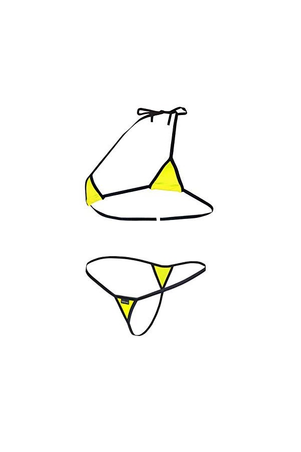 Sohimary 215 Femme Mini String Bikini XS S M 34 36 38 40 Rose