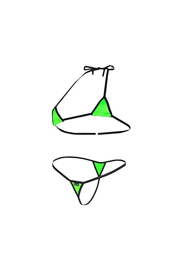 Sohimary 215 Femme Mini String Bikini XS S M 34 36 38 40 Rose