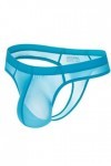AYAZER String Transparent Sexy Culotte pour Homme Culotte en Soie glacée Lisse Bikini pour Homme Voir à Travers T Back String