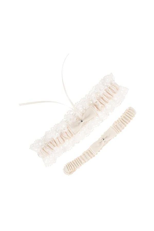 Abaodam 2 Pièces Européen Et Américain Femmes Jambe Jarretière Jarretière De Mariée pour La Mariée Fournitures De Mariage Jar