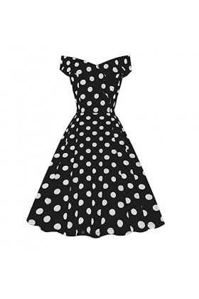 Robe Audrey Hepburn Fluide Femme - Robe De Cocktail Vintage Audrey Hepburn Robe Chic Sexy À pour Femmes sans Manches Chemisie