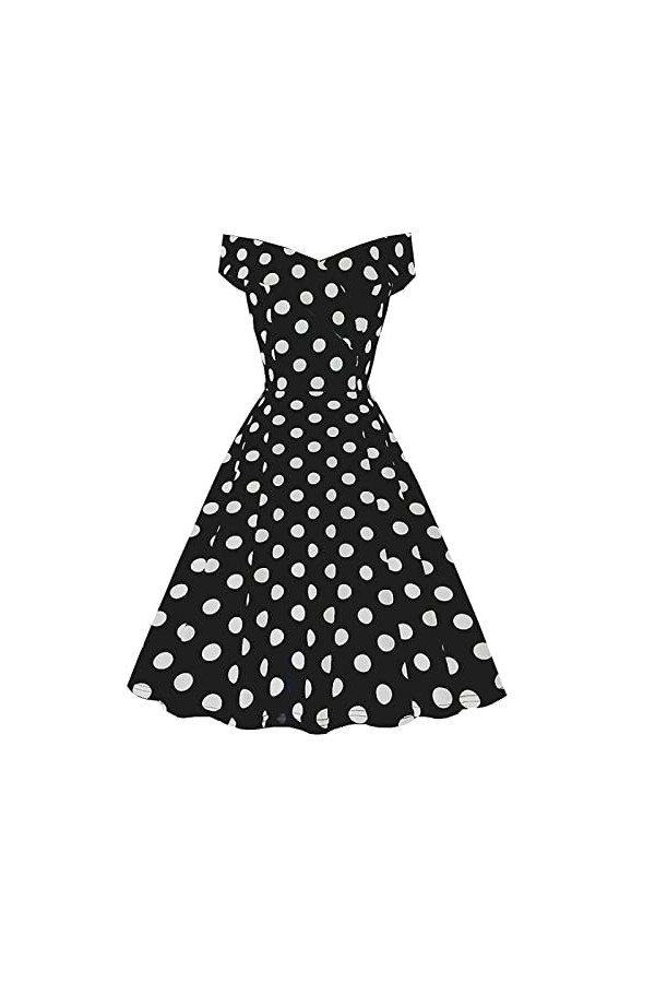 Robe Audrey Hepburn Fluide Femme - Robe De Cocktail Vintage Audrey Hepburn Robe Chic Sexy À pour Femmes sans Manches Chemisie