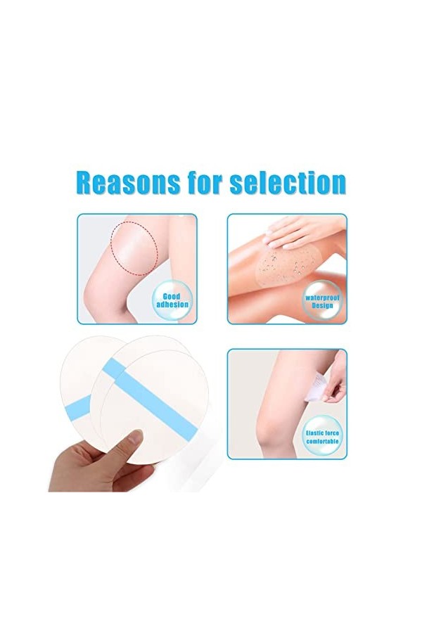 BOLORAMO Lot de 30 patchs anti-frottement pour la peau de cuisses et anti-frottement - Imperméable - Pour avant-bras