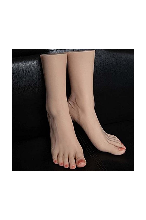 CHEIRSS Feet Silicone Pieds Modèle,Pieds de Mannequin, Feet Silicone, Fetichismes Pied, Silicone Pied fétiche Femme Pieds Mou