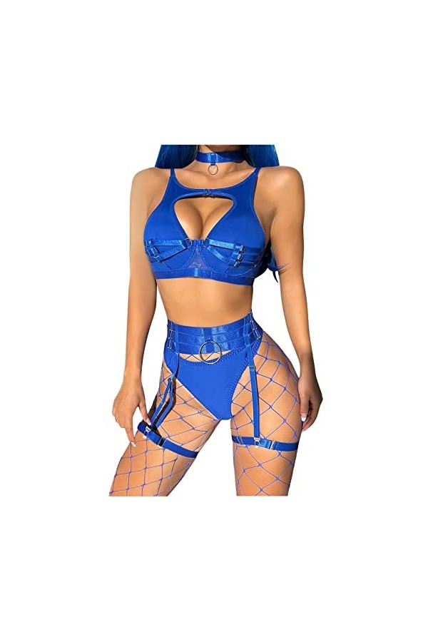 Lingerie Femme Sexy Ensemble Homme Sexy Hot y28.k Femmes Sexy Maille élastique Ceinture Demi jarretière surbuste Haut et Culo
