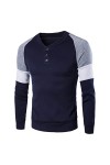 Zannycn Sweat-shirt à capuche pour homme - Style décontracté - Couleur bloquante - Slim - Chaud - Pour les loisirs - Avec cap