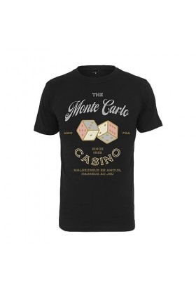 Mister Tea Monte Carlo Tea T-Shirt Black Black Short Sleeve Monte Carlo Casino Men Black 3XL
