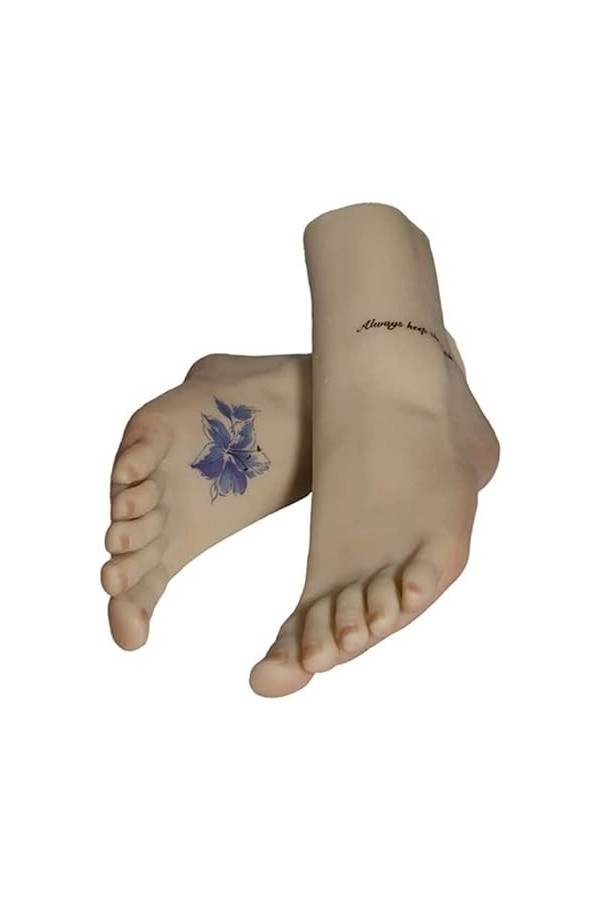 Générique Pied en Silicone, modèle de Pieds féminins 1 Paire de Simulation de Pied de Mannequin en Silicone réaliste 1: 1 mod