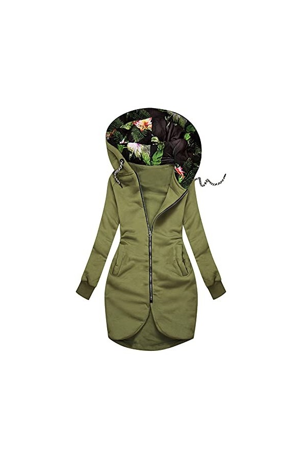 Mymyguoe Sweat à capuche à manches longues pour femme, style sportif, décontracté, fitness, entraînement, basique, pull à cap