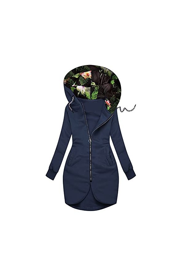 Mymyguoe Sweat à capuche à manches longues pour femme, style sportif, décontracté, fitness, entraînement, basique, pull à cap