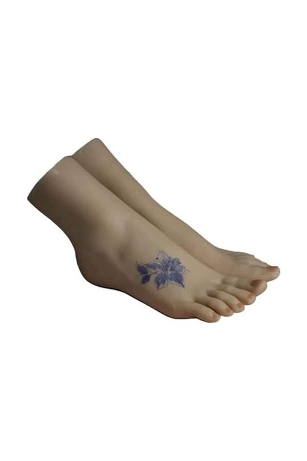 Générique Pied en Silicone, modèle de Pieds féminins 1 Paire de Simulation de Pied de Mannequin en Silicone réaliste 1: 1 mod