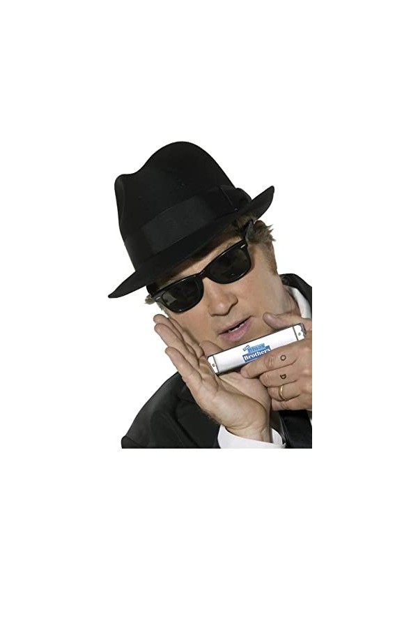 Smiffys 51610 Kit sous licence officielle Blues Brothers pour homme, noir, taille unique