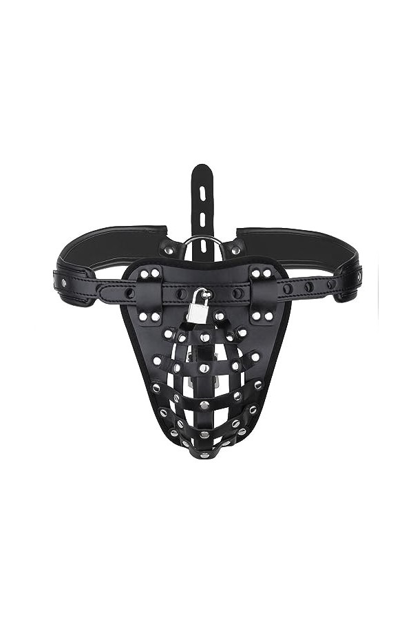 Mengsiy Hommes sous-Vêtements Érotique Cage Panier G-String Mémoires Sissy Gay Ouvert Butt Jockstrap Culotte Sexy String avec