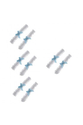 GALPADA 8 Pcs Mariée Dentelle Legband Blanc Jarretière Ceinture Mariée Jarretière Accesorios Para Mujer Jarretière De Mariée 