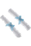 GALPADA 8 Pcs Mariée Dentelle Legband Blanc Jarretière Ceinture Mariée Jarretière Accesorios Para Mujer Jarretière De Mariée 