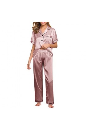 Kwatieh Nuisette Femme Sexy Hot - Costumes Sexy Femme Sexy Pyjamas en Satin Damen Sexy Dessous Spitze Lingerie Femme Dentelle