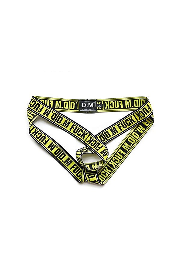 String Sexy pour Hommes, Personnalité Creuse Jockstrap O-Ring Gay Taille Basse Serré sous-vêtement Lanière élastique M/L/XL/X