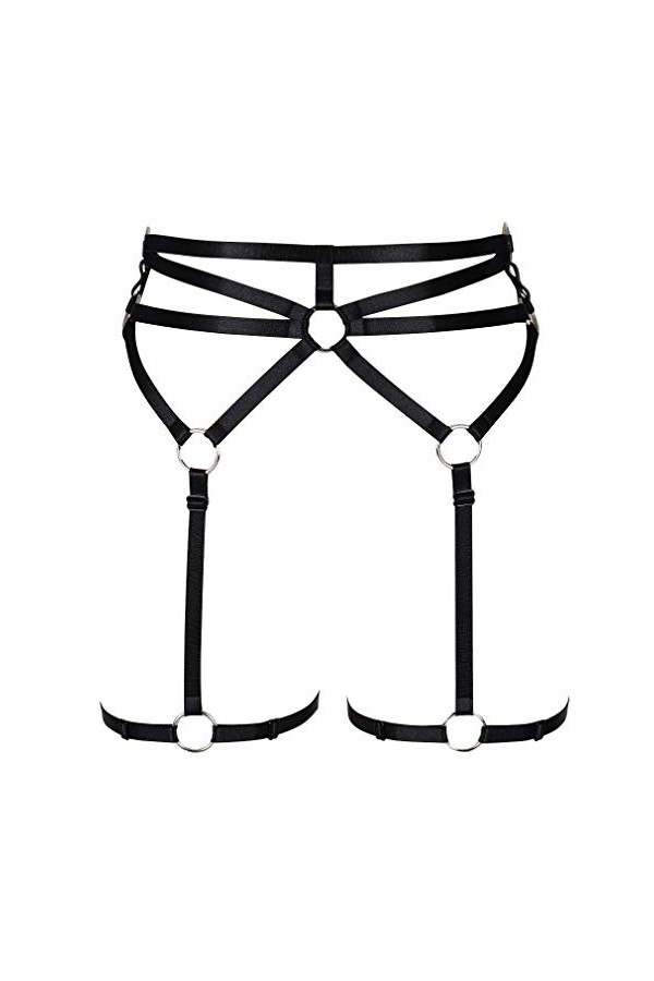 PETMHS Harajuku Gothique Halloween Dance Club Party Rave Wear - Noir - Taille Unique