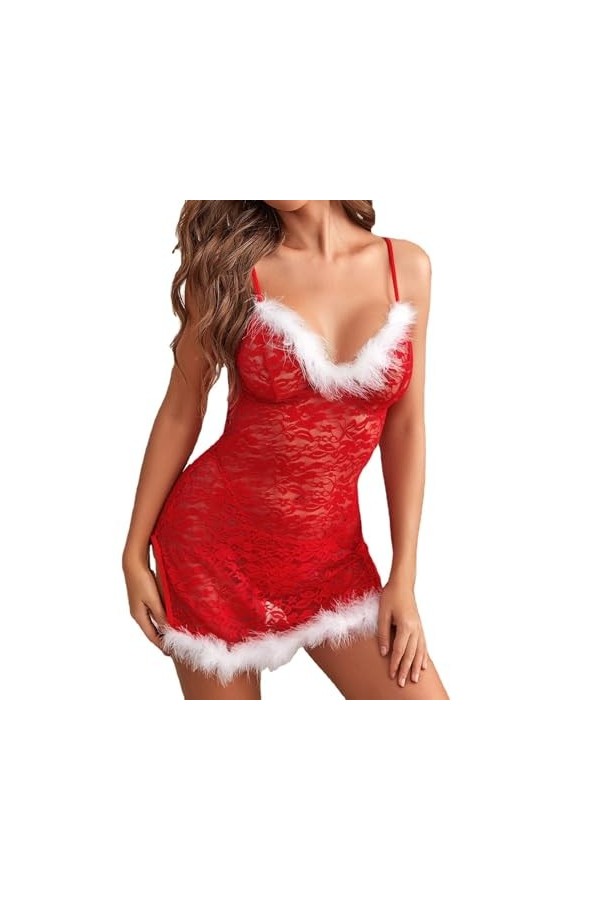 Lingerie Pour Femmes - Couleur Unie Sexy Bandoulière Réglable Jupe De Hanche Ajustée Uniforme Érotique, Jupe De Conception En