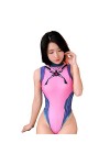 JasmyGirls Maillot de bain une pièce sexy pour femme - Taille haute - Coupe haute, D.va, S/L
