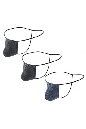 FEOYA 3 pcs G-String Homme Thong Sexy Slips Tanga Taille Basse sous-vêtement Respirant Confortable T-Back Thong Briefs B1 M
