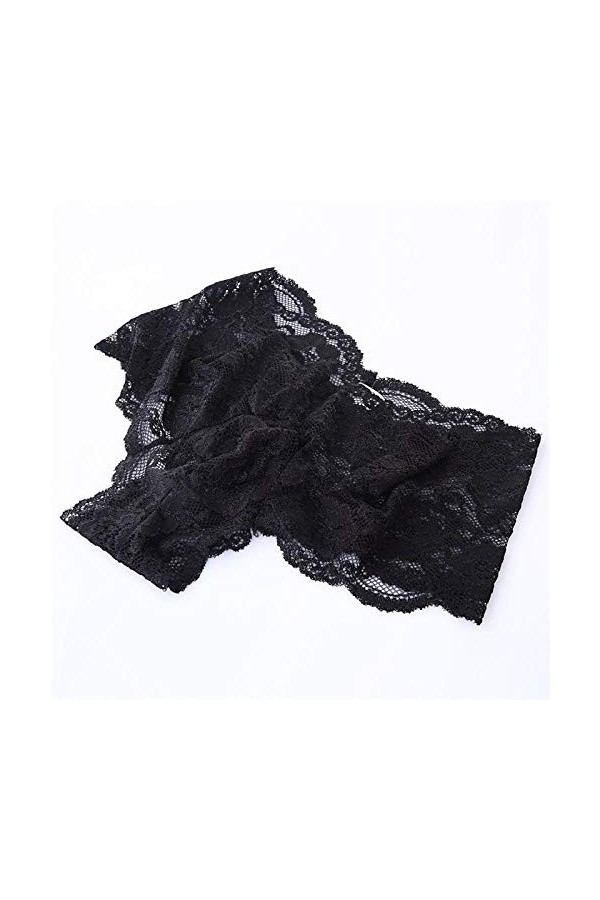 Fnho String Homme Cuir,Strings Homme,sous-vêtements Sexy pour Hommes, String Amusant en Dentelle-Blue_L