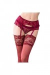 Pince-Jarretelles en Dentelle pour Femmes avec Porte-Jarretelles et Bas