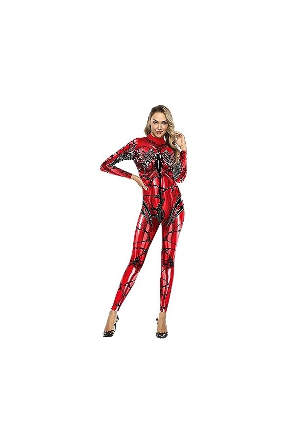 jiazery QZ Womens Sexy Halloween Overwatch Cosplay Bodysuit, Catwoman Costume Jumpsuit, Nightwear Clubwear Party Clothing D.