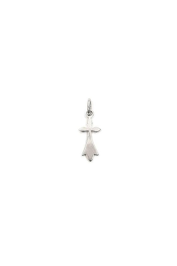 Les Plaisirs de Stella Pendentif Croix Hermine Bretonne en Argent 925/000 Rhodié