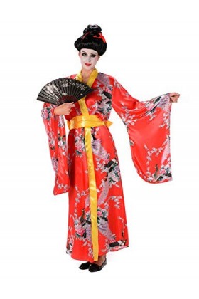 Déguisement Geisha Rouge Femme L