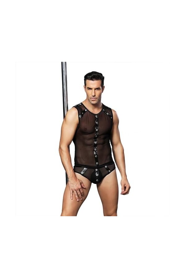 Ensembles de Lingerie pour Hommes Strip-Teaseuse Danseur Masculin Enterrement de Vie de Jeune Fille Ensemble Érotique pour Ad