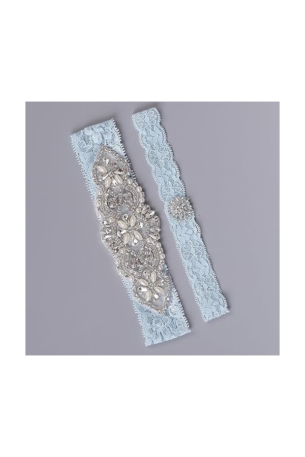 Abaodam 2 Pièces Jarretière De Mariage Jarretière De Mariée Mariée Jarretière Strass Bijoux Jarretière pour La Mariée Jarreti