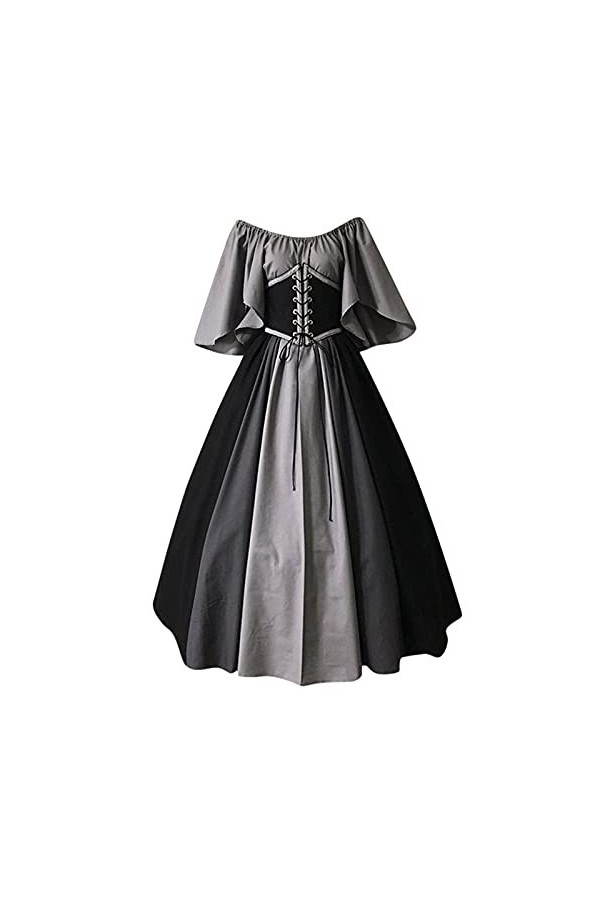 Roronoa Zoro Costume Cosplay Femmes Mode Contraste Couleur Robe Manches Courtes Solide Coloré Robes Lacets Sexy Medievals Vin