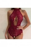 Ensemble de lingerie érotique Femme Sexy Sexy Licol Dentelle Femmes Mode Lingerie Jeu de Rôle Lingerie Sexy Femmes Costumes R
