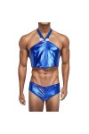 PTLLEND Robe En Velours Éponge Pour String Homme Lot Blue, One Size 
